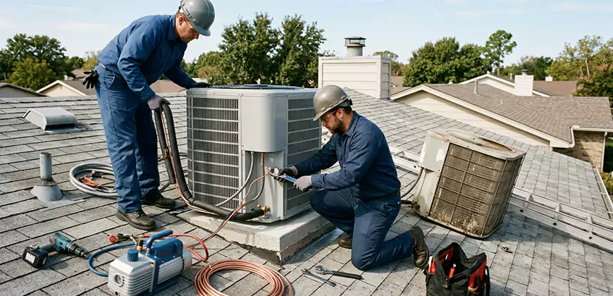 Condensing Unit Installation in Matthews