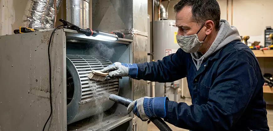 HVAC Blower Compartment Cleaning in Matthews