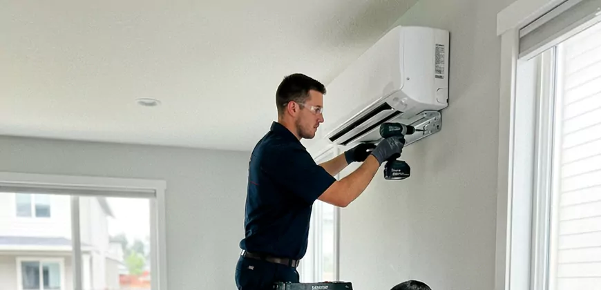 Split System Heating and Cooling Installation in Matthews