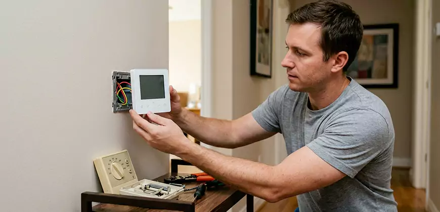 AC Control Panel Replacement in Matthews