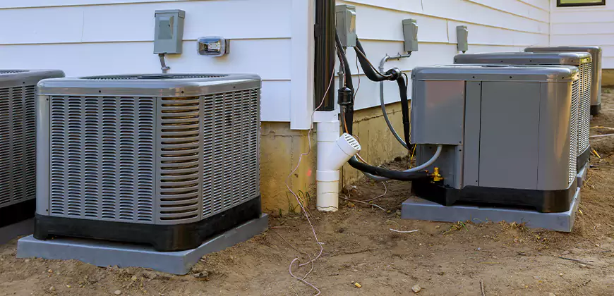 Central Air Condenser Setup in Matthews