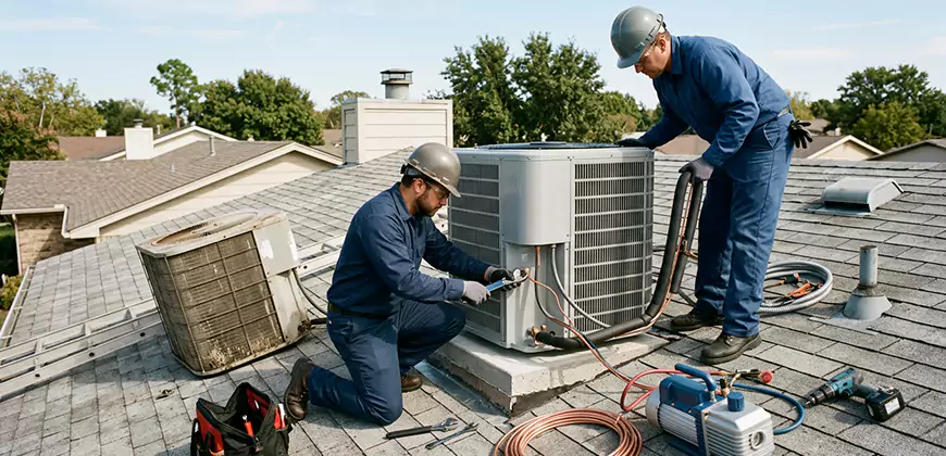 High-Efficiency Condenser Installation in Matthews